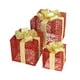 thumbnail image 2 of Juego de 3 cajas navideñas iluminadas con luces LED para decoración de exteriores, ideal como regalo para el jardín, 3 pilas AA (no incluidas)., 2 of 5