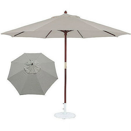 TropiShade 11' Light Wood Market Umbrella, Multiple Colors