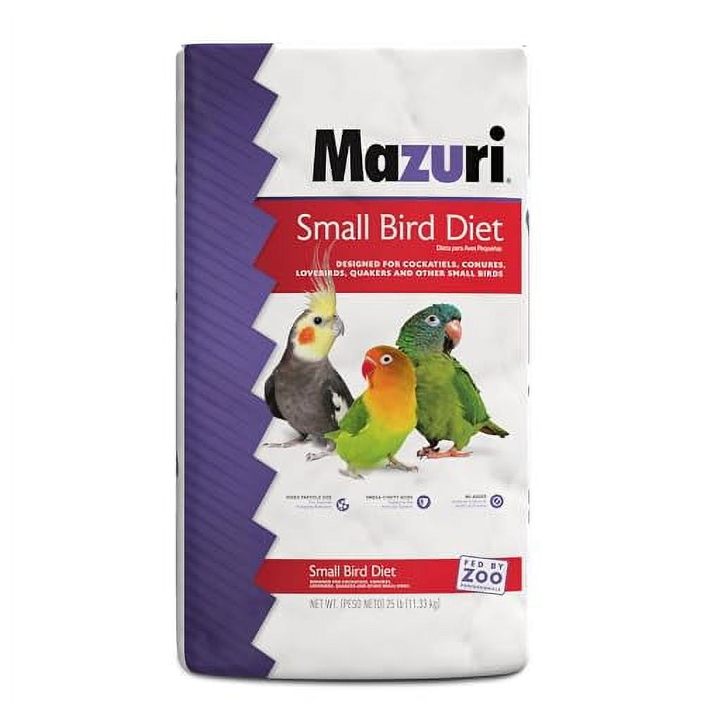 Mazuri | Small Bird Breeder Food | 25 Pound (25 lb.) Bag