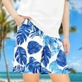 thumbnail image 4 of Lopecy-Sta Childrens Sweat Shorts Beach Wear 5-14 Years Children's Summer Beach Hawaiian Print Shorts with Pockets Kids Girls Athletic Skorts for Running Cheer Dance, 4 of 4