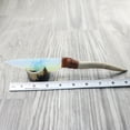 thumbnail image 2 of Reindeer Antler Handle Opalite Blade Ornamental Knife #1758     Mountain Man Knife, 2 of 5