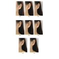 thumbnail image 3 of Pendientes de oreja blancos s925 de círculo liso de varios tamaños con personalidad de Europa y Estados Unidos, pendientes de moda dorados para mujer, 3 of 6