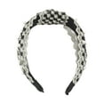 thumbnail image 4 of Unique Bargains 1 Pc Faux Pearls Embroidery Headbands for Women Black, 4 of 6