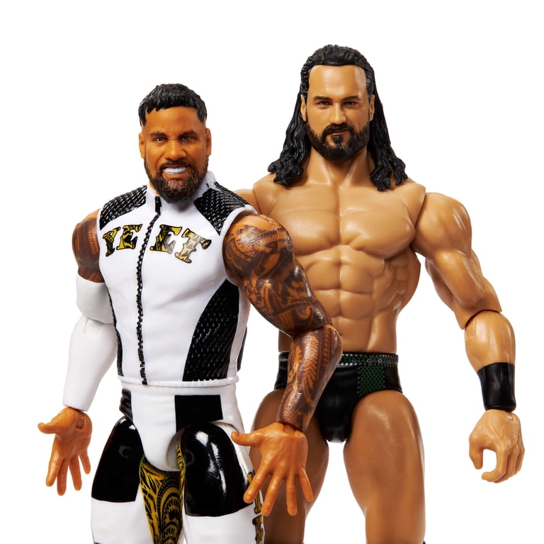 Action Figure WWE Main Event Showdown 2-Pack | Set Jey Uso Vs Drew McIntyre | Serie #23 | Figure 15cm Con Accessori