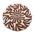 thumbnail image 2 of Traditional Printing Block Decorative Floral Print Textile Stamp Wooden Craft, 2 of 3