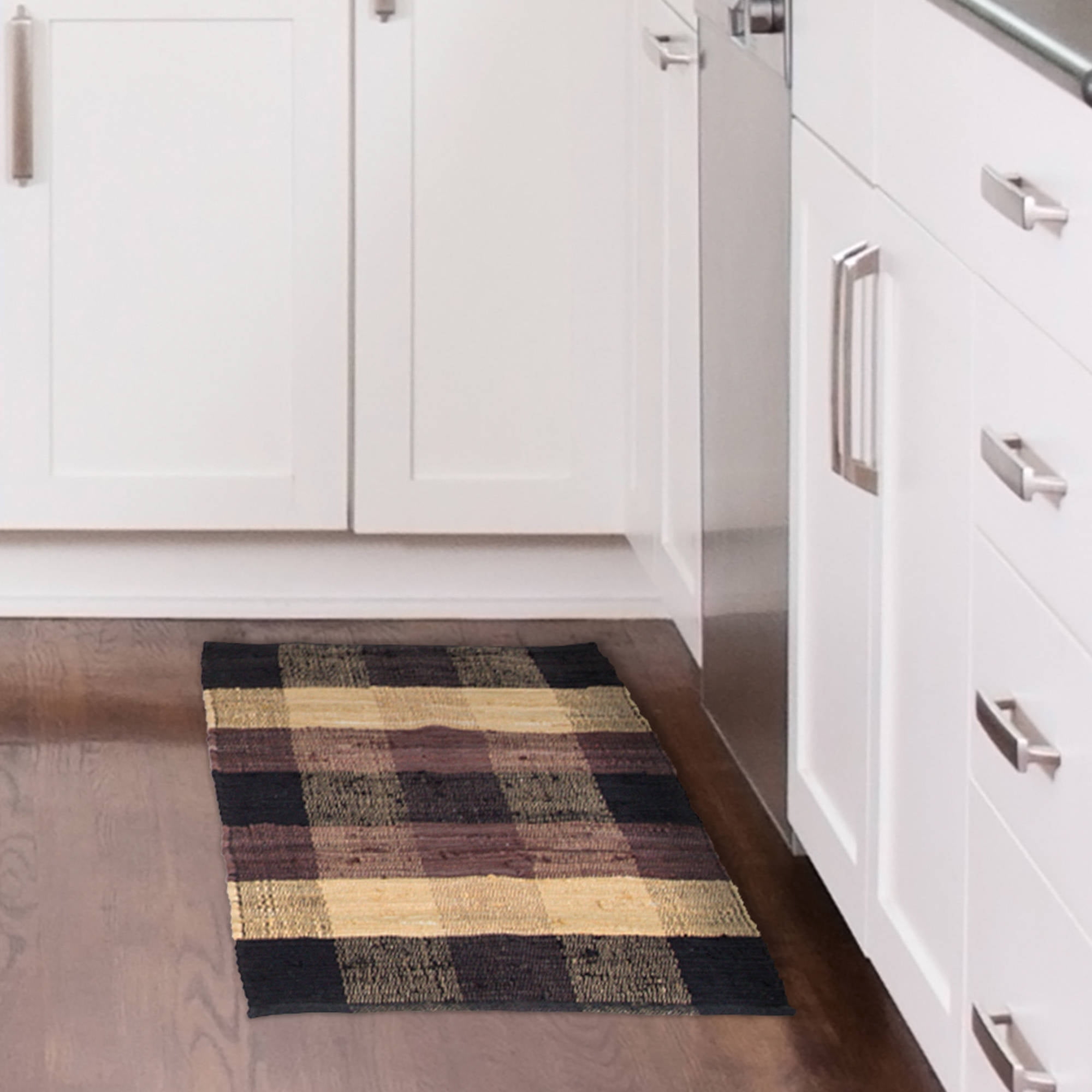 Somerset Home Chindi Plaid Accent Area Rug or Runner