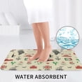 thumbnail image 6 of Bathroom Rugs Sets 3 Piece - Stamp Pattern wine Absorbent Non Slip Bath Mats, U-Shape Toilet Lid Cover, Contour Mat, Soft Washable Shower Mats Bath Rug Mat for Bathroom Tub Toilet, 6 of 7