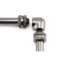 thumbnail image 5 of XSPC G1/4" Female to Female 90 Degree Elbow Fitting, Black Chrome, 5 of 6
