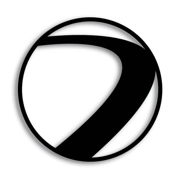 Dye Paintball Sticker Logo Black