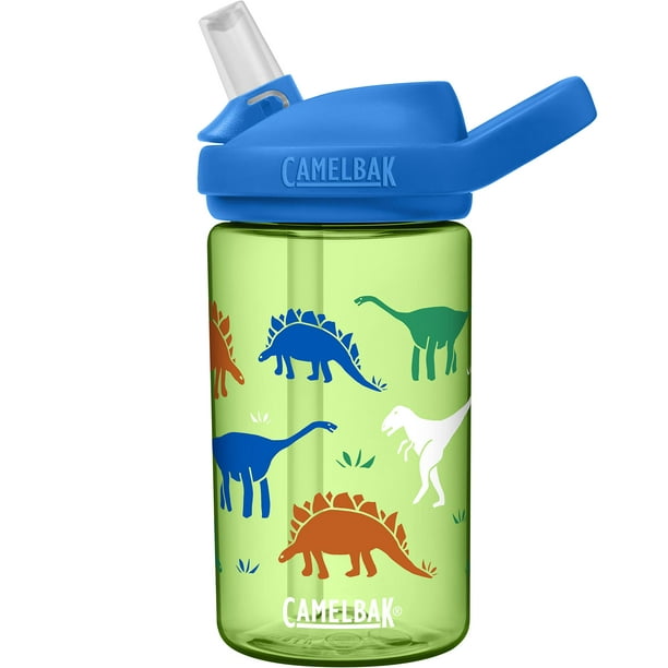 Botella de agua CamelBak eddy+ Kids de 400 ml con tapa de pajita Dinorama