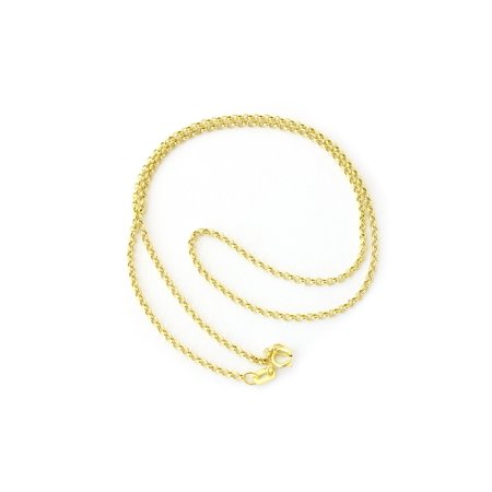 16 Toggle Rolo Necklace - Beauniq 10k Yellow or White Gold 1.9mm Round Rolo Chain Necklace, 16