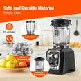 thumbnail image 6 of Professional Blender for Frozen Drinks, 68 oz Countertop Blender with Stainless Steel Jar, 3-Speed Functions for Smoothies, Shakes & Ice Crushing, Black – Walmart, 6 of 7