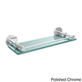 thumbnail image 5 of Prestige Skyline Collection Tempered Glass Shelf with Gallery Rail - Satin Chrome / 16 Inch, 5 of 5