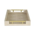 thumbnail image 4 of Home Decorative Lusan Cream Faux Shagreen Tray With Handles, 4 of 5