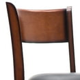 thumbnail image 2 of Pal 29 Inch Swivel Bar Stool, Solid Wood, Rich Bonded Leather, Brown - Saltoro Sherpi, 2 of 2
