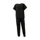 thumbnail image 4 of Conjunto de uniforme médico para mujer, cómodo y con múltiples bolsillos, lavable a máquina. Negro, 4 of 9