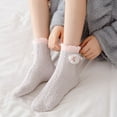 thumbnail image 4 of Dyfzdhu Women Thicken Warm Cute Sleeping Home Floor Plush Furry Socks, 4 of 6