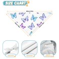 thumbnail image 6 of Dog Bandana 1 Pack,Purple Blue Butterfly Pattern Bandanas for Dogs,Cat Bandana,Small/ Large Dog Bandana 2 Size,Dog Bandanas, 6 of 6
