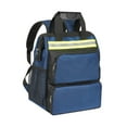 thumbnail image 1 of Bolsa de herramientas Mochila para herramientas Tela Oxford azul Tira reflectante resistente Almacenamiento Altura 40 cm, 1 of 9