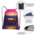 thumbnail image 3 of Naloa Neon Cassette Tape Drawstring Backpack String Bag Cinch Water Resistant for Gym Shopping Sport Yoga, 3 of 6