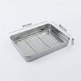 thumbnail image 1 of LEFU for Stainless Steel Baking Pan with Cooling Rack Set - Multi-Size Roasting Tray for Oven Kitchen BBQ Cake Cookies Vegetables - Rust-Proof Dishwasher Safe Bakeware (31x24x5cm), 1 of 10