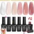thumbnail image 1 of Set de esmaltes de uñas en gel Beetles Jelly, 6 colores, 7,5 ml, 2024 Trend, 1 of 7