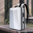 thumbnail image 3 of Mochila dura para ordenador portátil, bolsa para ordenador portátil para juegos, protección antipérdida, mochila para juegos para hombres, mochila Plata 15 pulgadas, 3 of 5