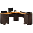 thumbnail image 2 of Pemberly Row Classic L-Shaped Home Office Computer Desk in Antiqued Paint, 2 of 5