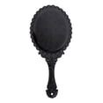 thumbnail image 3 of Antique Pocket Mirror With Embossed Rose Design For Black Makeup, 3 of 5