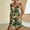 Blue, variant on Women's Summer Short Jumpsuit Casual Athletic Camo Print Romper with Pocket Tie Shoulder Wide Leg Loose Workout Outfits, Green, XL