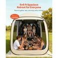 thumbnail image 3 of KFFKFF Screen House Tent, 6 x 6 ft, 4-6 Person Pop Up SUV Tailgate Tent, Portable Screened in Canopy with Carry Bag, Netting Sides, 3 of 9