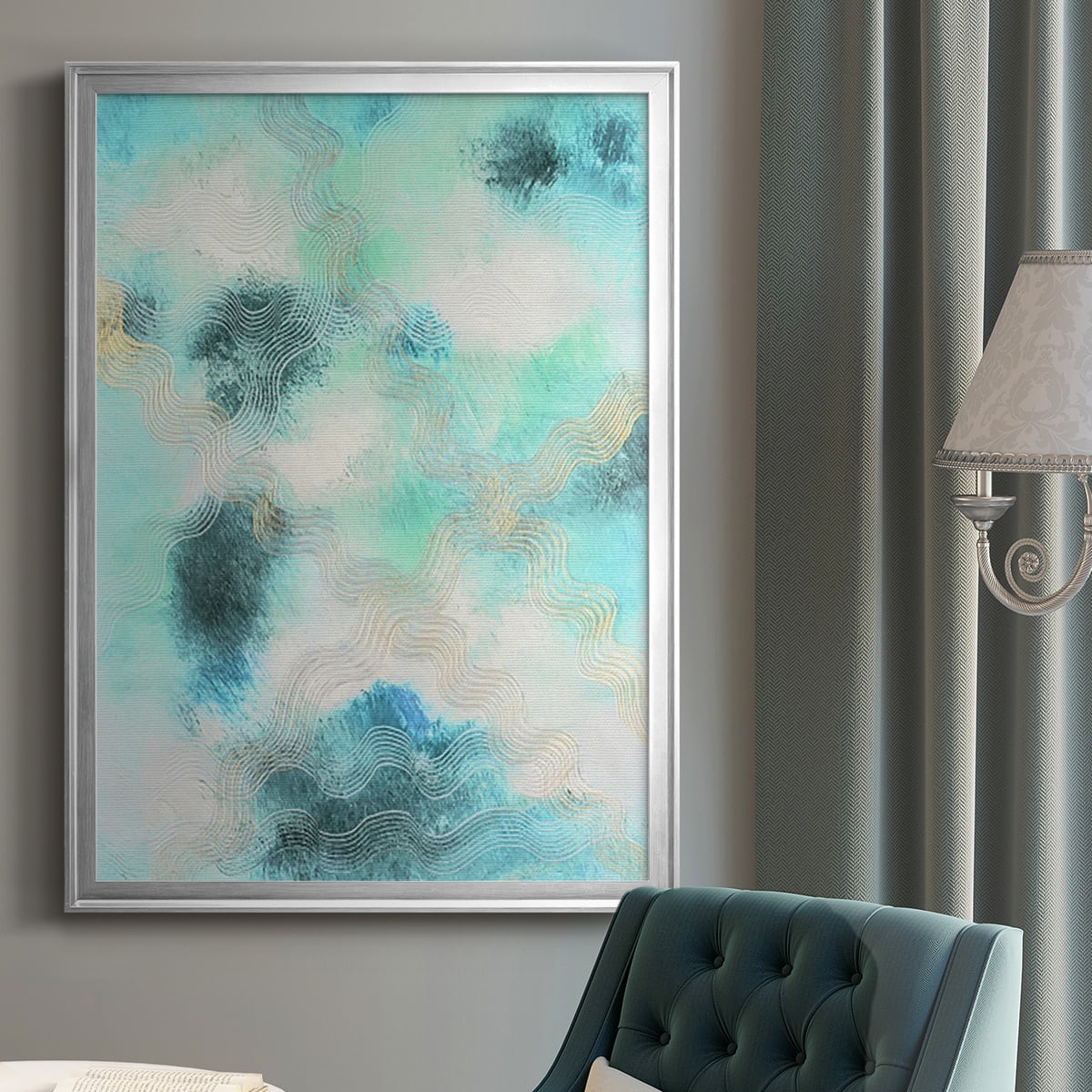 Blue Shift I Premium Framed Print, in Gold, Black, or Silver - Ready to Hang