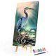 thumbnail image 2 of Kits de pintura al óleo de Lake Crane por números DIY decoración del hogar pintada a mano sin marco Tmvgtek decoración de arte en el hogar, 2 of 9