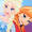 Purple, variant on Little Girls Frozen Elsa and Anna Cotton Baseball Cap