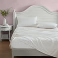 thumbnail image 4 of Laura Ashley - Full Sheets, Cotton Percale Bedding Set, Lightweight & Breathable Home Decor (Evie Pink, Full), 4 of 5
