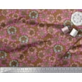 thumbnail image 3 of Soimoi Silk Fabric Flower Artistic Decor Fabric Printed Yard 42 Inch Wide, 3 of 3