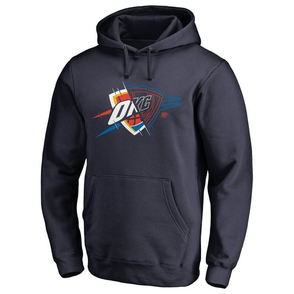 Men's Navy Oklahoma City Thunder X-Ray Pullover Hoodie