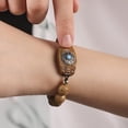 thumbnail image 4 of Pulsera de cuentas Pulsera de cuentas de madera Joyería de rosario Joyería de mano Pulsera decorativa, 4 of 7