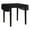 Black, variant on Linon Ervin Wood Square Drop Leaf Table in Washed Gray