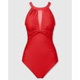 thumbnail image 6 of YNIQUE Women's One Piece Swimsuits Tummy Control Swimwear Flattering High Waisted Monokini Bathing Suits for Women, 6 of 8