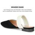 thumbnail image 5 of Journee Collection Womens Roxeene Slip On Pointed Toe Mules Flats, 5 of 6
