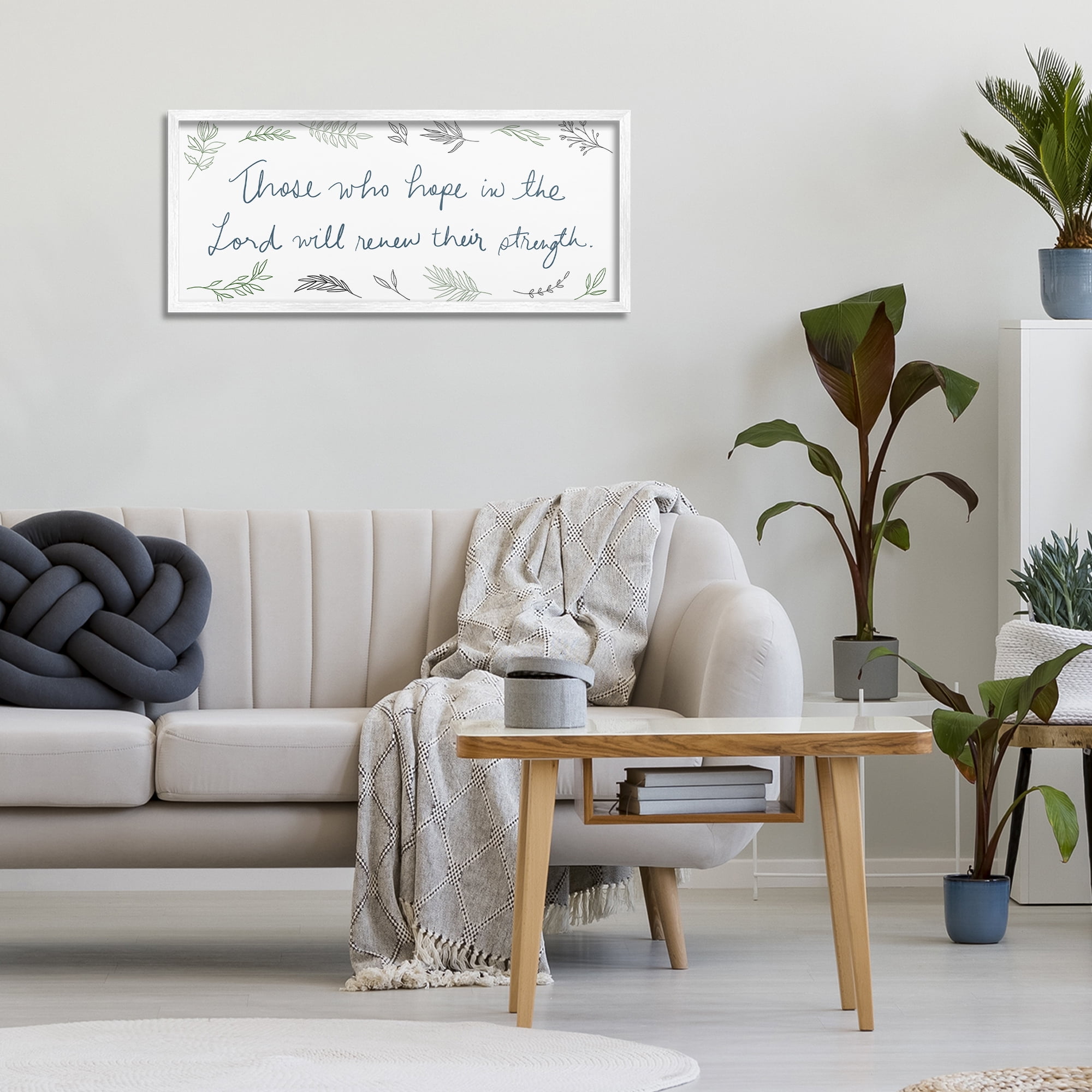 Stupell Industries Renew Their Strength White Framed Giclee Art, design by SD Graphics Studio