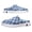 Blue, variant on Dakaela Men's Mules Fashion Sneakers Casual Ripped Denim Plaid Slip on Clogs Backless Mens Casual Canvas Walking Flats Shoes Blue,9.5
