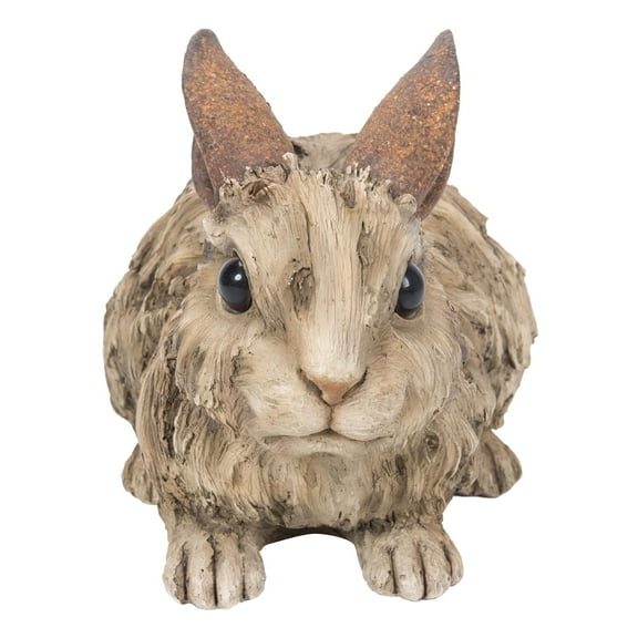 Hi-Line Gifts Driftwood Rabbit Outdoor Garden Statue - 8.75"