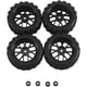 thumbnail image 1 of 4Pcs 12mm Hex Wheel Rims & OD 2.59Inch Rubber Tires for RC 1/10 On-Road Touring Car,C, 1 of 5