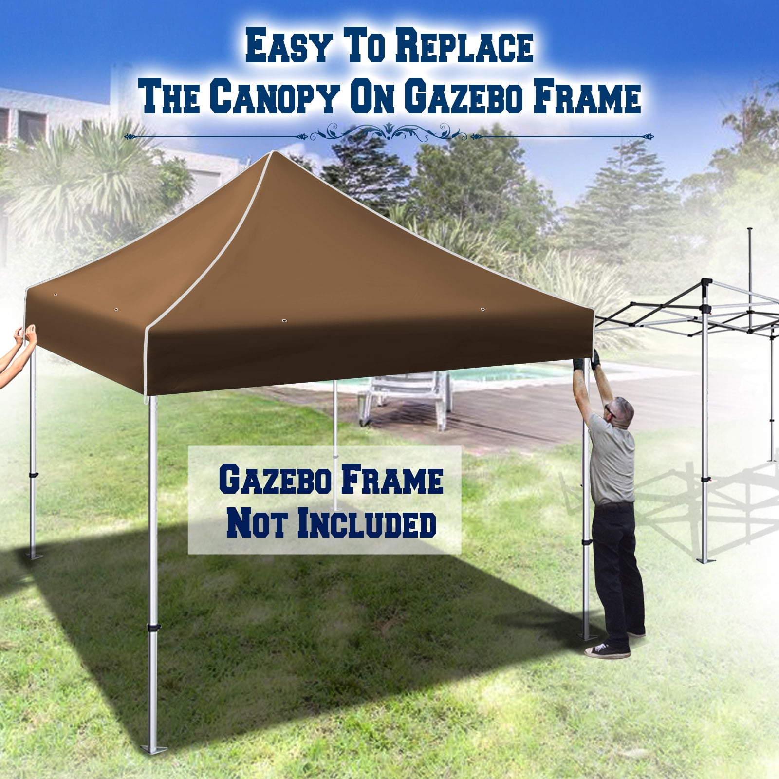 Sunny Ez pop Up instant Canopy 10'X10' Replacement Top