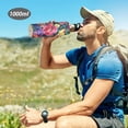 thumbnail image 6 of Yayeee 33oz Insulated Water Bottle Double Wall Stainless Steel with Flip Straw Lid, Ethereal Floral Harmony, 6 of 7