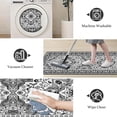 thumbnail image 4 of TECHVIDA Kitchen Rugs 3 Piece Set,Non Slip Machine Washable Kitchen Rug,Boho Vintage Abstract Kitchen Carpet for Hallway Rug, 4 of 9