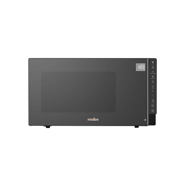 Horno de Microondas Mabe 1.1 Pies Cúbicos Digital 120V Panel Electrónico 10 Niveles de Potencia Función ECO Acabado Espejo Rose Gold