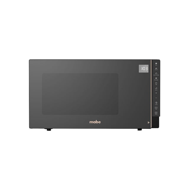 Horno de Microondas Mabe 1.1 Pies Cúbicos Digital 120V Panel Electrónico 10 Niveles de Potencia Función ECO Acabado Espejo Rose Gold